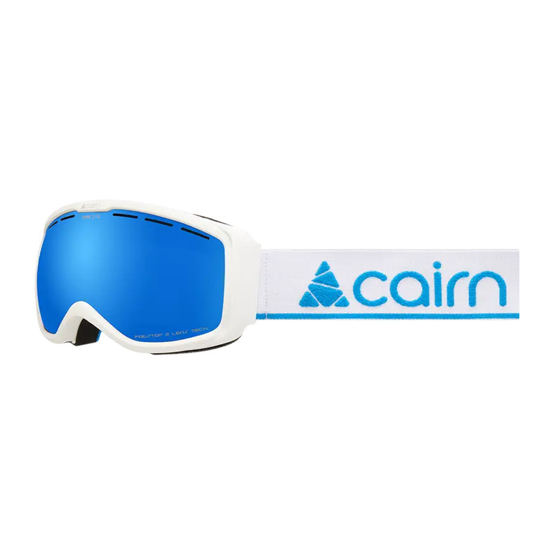 Title: Cairn Fresh SPX3 - Mat White Blue : un masque ski enfant