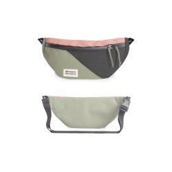 Sacoche banane HoïAn - MeroMero - Blossom Pink/Cypress Green/Dark Grey