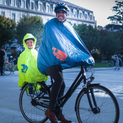 Cape de pluie pour siège enfant de vélo - protection contre l