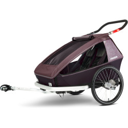 Croozer Vaaya 2 - Remorque vélo enfant 2 places - Blossom Red