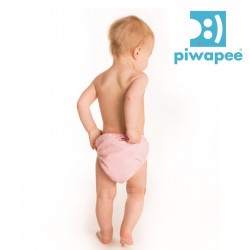 Maillot de bain couche clipsable  Swim+ Piwapee - Flamingo/Rose Poudrée