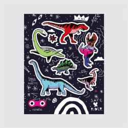 Stickers réfléchissants - Rainette - Dino