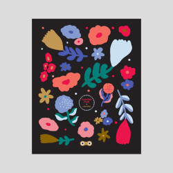 Stickers réfléchissants - Rainette - Flowers