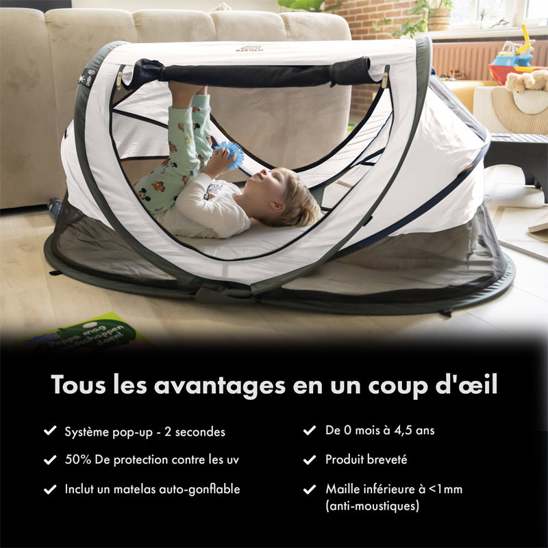 Moustiquaire pliable ultralégère, tente de camping portable, lit familial avec moustiquaire