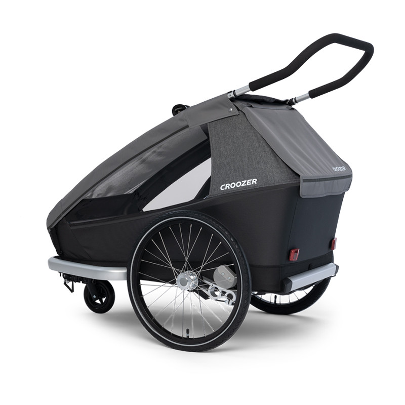 Remorque Vélo Enfant Croozer Kid For 2 - Suspension, 2 Places, Frein - Occasion