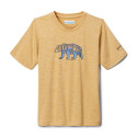 T-shirt respirant garçon - Columbia - Mount Echo - Light Camel