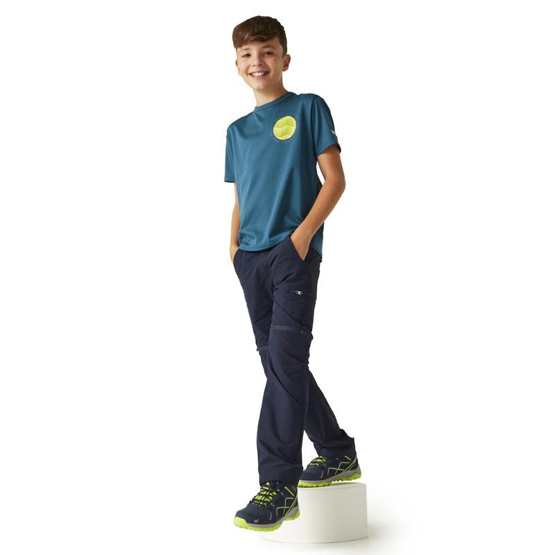 SUKUTU Pantalon Enfant Séchage Rapide – Randonnée Printemps/Été, Taille Élastique, Poches Zippées, Stretch Respirant Garçons & Filles
