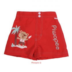 Maillot de bain short bébé Piwapee - Ours pirate