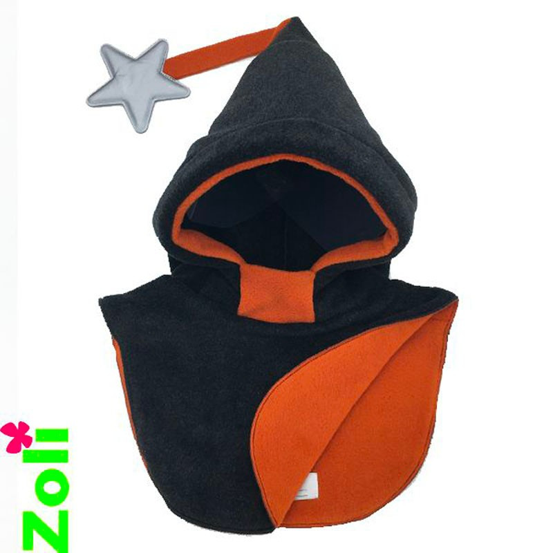 Capuchon enfant Zoli - Anthracite / Orange