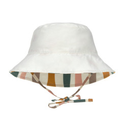 Chapeau anti-UV bébé réversible - Lassig - Vagues