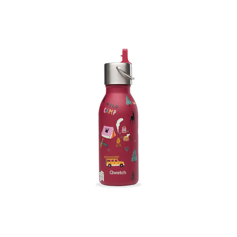 Gourde Qwetch inox isotherme - 350ml - Yosemite - Grenat