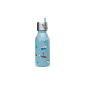 Gourde Qwetch inox isotherme - 350ml - Honolulu - Bleu acier