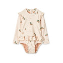 Maillot de bain bébé fille manches longues - Sille - Liewood - Peach / Sea Shell