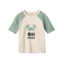 T-shirt de bain anti-UV bébé Noah - Liewood - Sandy / Peppermint