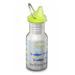 Kid Kanteen 350 ml en Inox - bouchon Sippy - Shark Fade