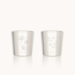 Lot de 2 tasses inox Arty - Gaspajoe - Ginkgo / Cerisier