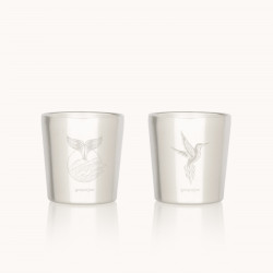 Lot de 2 tasses inox Arty - Gaspajoe - Baleine / Colibri