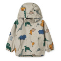 Veste imperméable enfant Manu - Liewood - Dinosaures / Mist