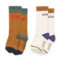 Chaussette enfant Annette - Liewood - Creme de la creme / Golden caramel mix