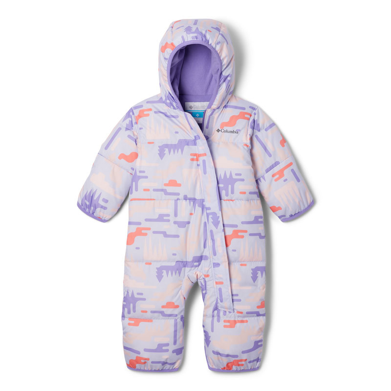Combinaison bébé hiver en duvet Columbia Snuggly Bunny - Snowdrift Highland / Paisley Purple