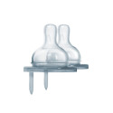 Tétines Silicone Pura - Débit lent : Lot de 2