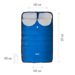 Dimensions du sac de couchage double — Nünavut Double — Lafuma