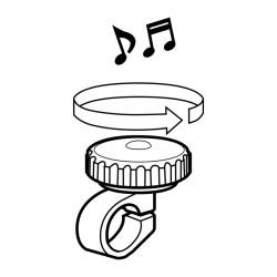 Système pour actionner la sonnette pour vélo - Rainette