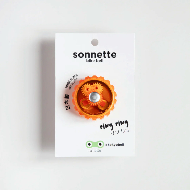 Sonnette pour vélo - Rainette - Orange