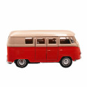 Combi Volkswagen à rétro-friction au 1/37 - Weely - rouge