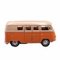Combi Volkswagen à rétro-friction au 1/37 - Weely - orange