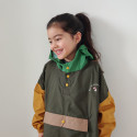 Poncho de pluie enfant - Poule Party - Kaki