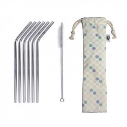 Set de 6 pailles en Inox Gaspajoe