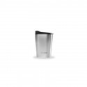 Gobelet inox isotherme avec couvercle - Qwetch - Inox brossé