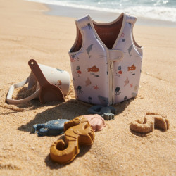 Set de plage enfant Liewood - Glima - Sea creature / Sandy à la plage