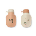 Lot de 2 bouteilles de smoothie Lizzie - Liewood - Peach / Sea shell