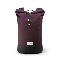 Sac à langer tout terrain Squamish V3 - MeroMero - Aubergine/Cuir Crème