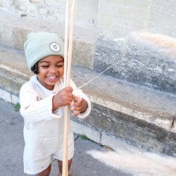 enfant avec Bonnet Poule Party loup