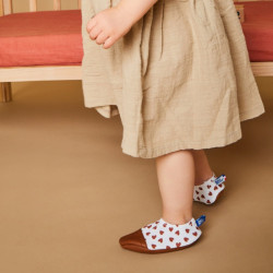 Chaussons souples enfant - Les Pas Petits - Les Petits coeurs