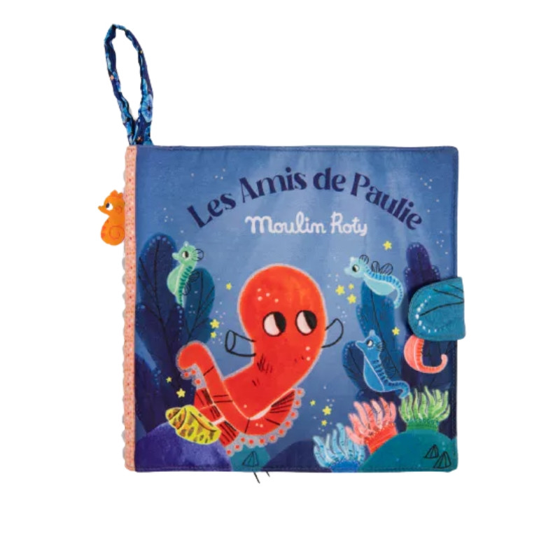Livre tissu d’activité « Les amis de Paulie » - Moulin Roty