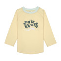 Lycra bébé manches longues - Lassig - Make vagues vanille
