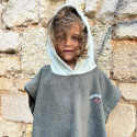 Poncho de bain Poule Party - Vert cendré
