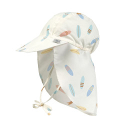 Casquette protége nuque anti-uv bébé - Lassig - Surf  écru
