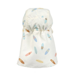 Casquette protége nuque anti-uv bébé - Lassig - Surf  écru