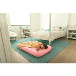 Matelas gonflable enfant Intex floqué - 3 à 10 ans - Rose