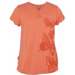 Tee-shirt Mérinos Icebreaker fille - Moxie Butterflies