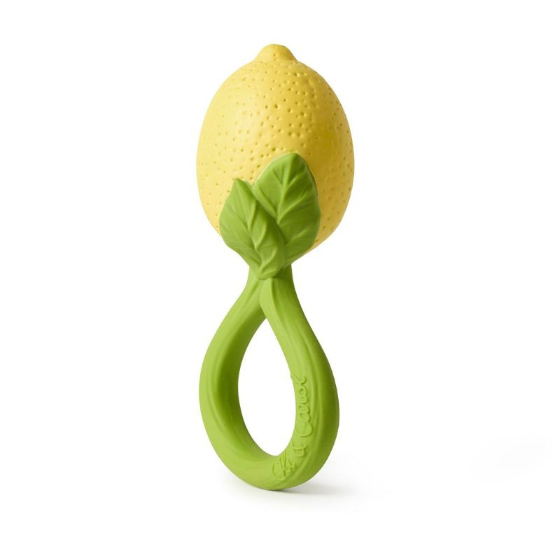 Anneau de dentition et Hochet - Citron