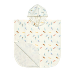 Poncho microfibres bébé - Lassig - Cactus vert