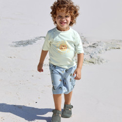 Short de bain enfant  Vagues bleu / Nature
