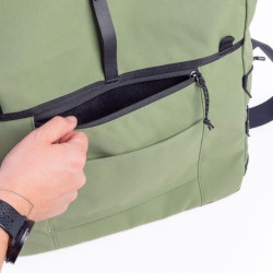 poche arrière de Besace rolltop Norrebro - Mero Mero - Cypress Green