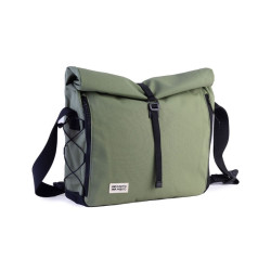 Besace rolltop Norrebro - Mero Mero - Cypress Green de côté